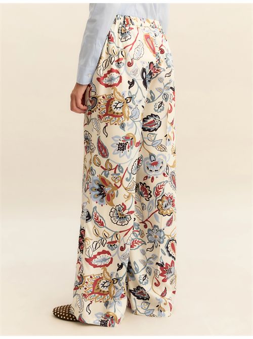 Pantalone in twill stampato - BIANCO LANA EMME MARELLA | EMMBAOBA132/001